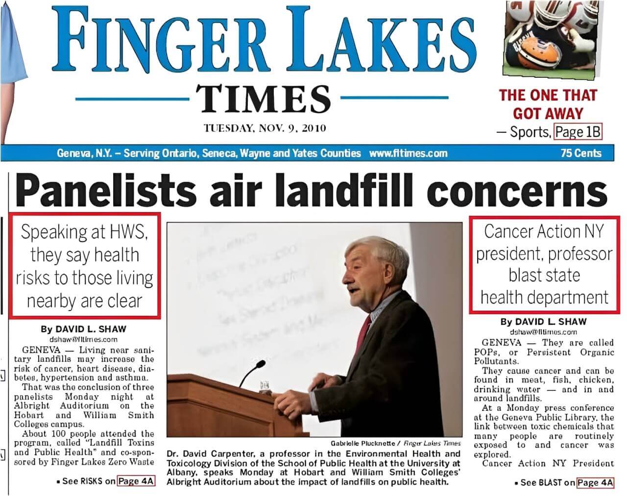 Health Risks to Those Living Nearby [Landfills] are Clear